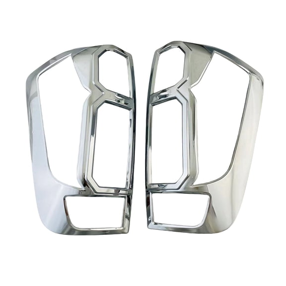 Rear Light Guards Covers For Nissan Frontier 2014 2015 2016 2017 2018 2019, Taillight Protection Cover Lamp Guard Trim Taillight Shell Frame Shield-silver-A