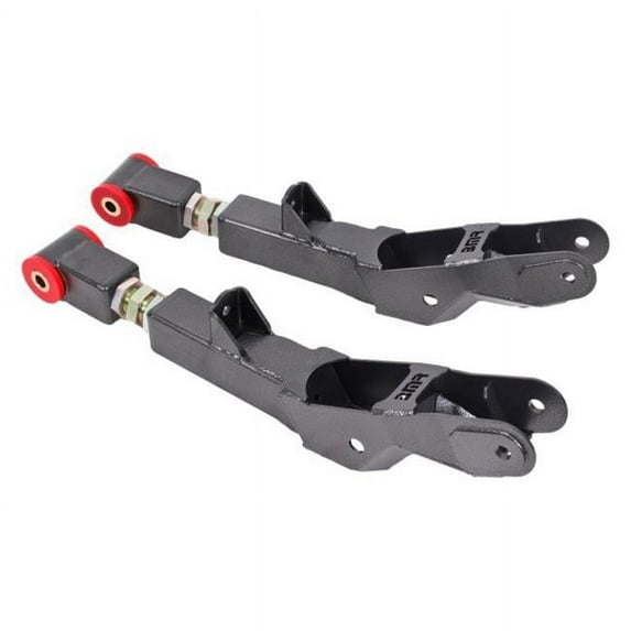 Rear Lower Adjustable Control Arms Polyurethane, Black Hammertone for 2010-2015 Chevy Camaro 5th Gen