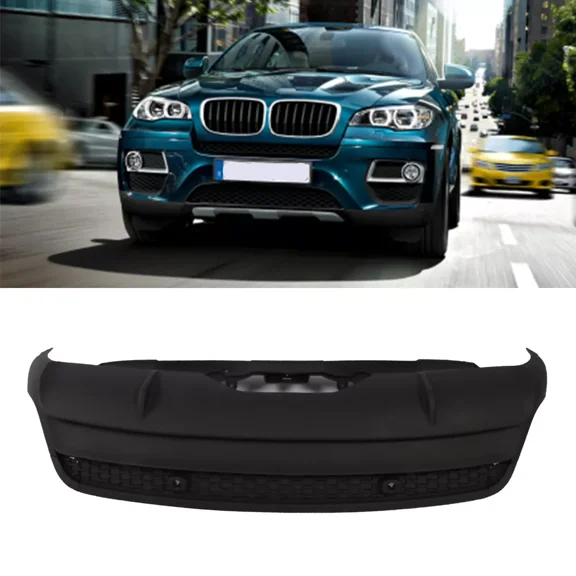 Rear Lower Bumper Diffuser Fin Spoiler Lip Wing Splitter for BMW X6/E71 09-13