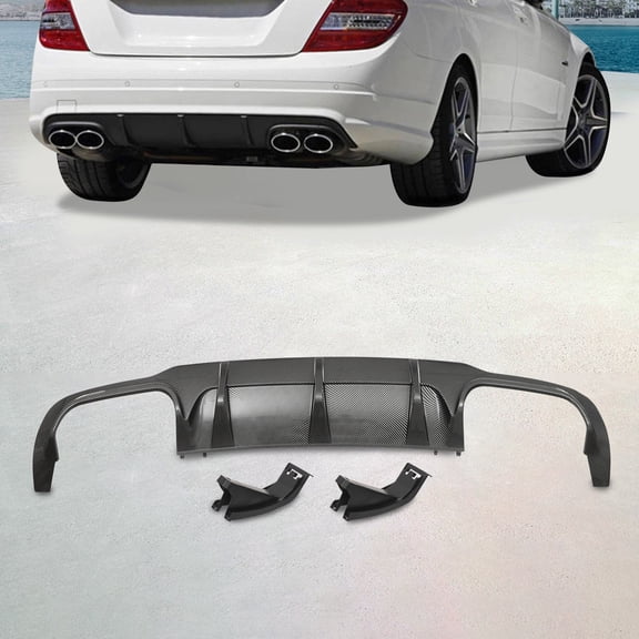Rear Lower Bumper Diffuser For Mercedes-Benz W204 C250 C300 C350 2012-2015 SALE