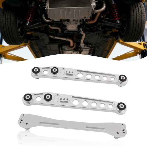 Rear Lower Control Arm, Rear Lower Control Arm Subframe Brace, Silver Control Arm Subframe For 1996-2000 Honda Civic CX DX EX GX HX LX Si 1.6L Car&Truck