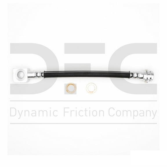 Rear Lower Left Dynamic Friction Company Brake Line Hose 350-39033 For 1988-1990 Chrysler New Yorker, 1988-1990 Dodge Dynasty, 1990 Chrysler Imperial