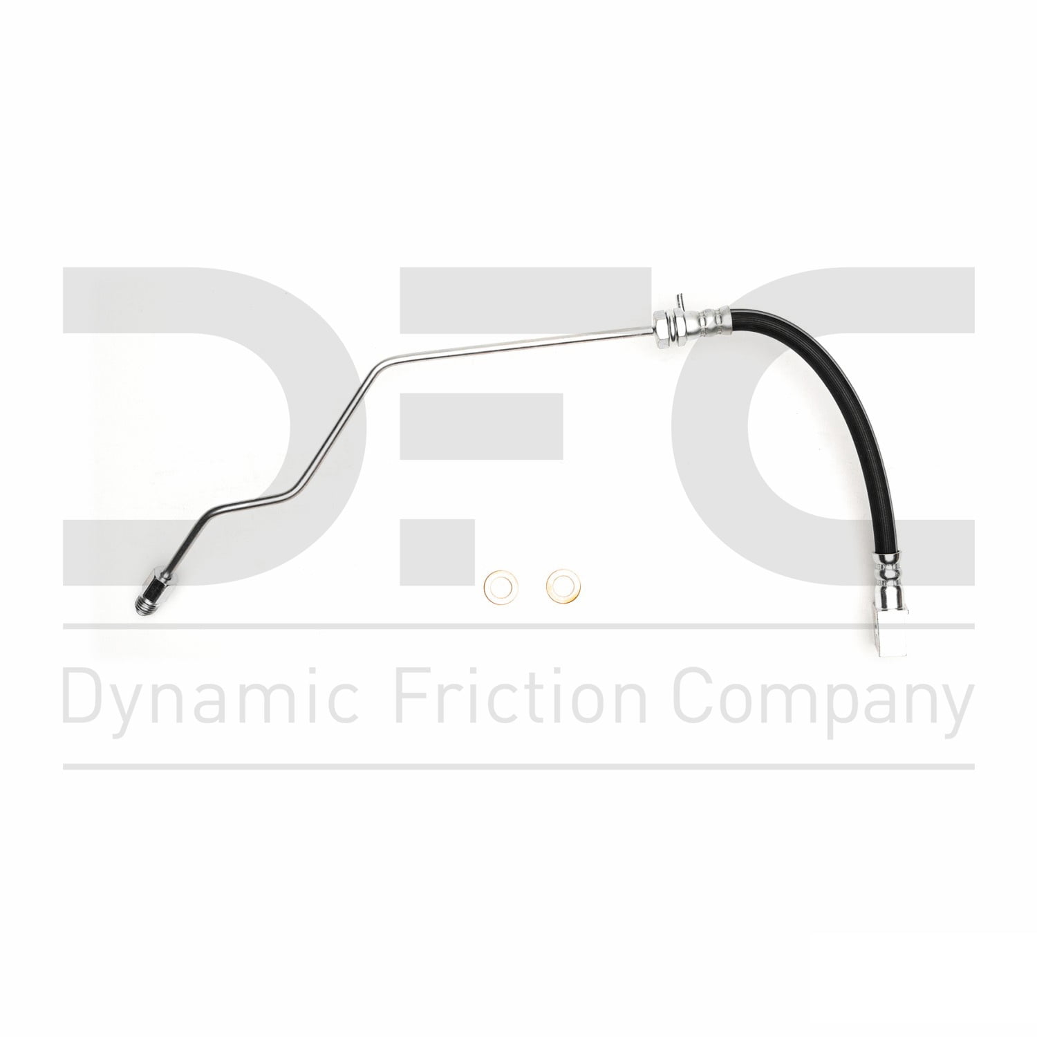 Rear Lower Left Dynamic Friction Company Brake Line Hose 350-40275 For 2005-2006 Dodge Ram 1500