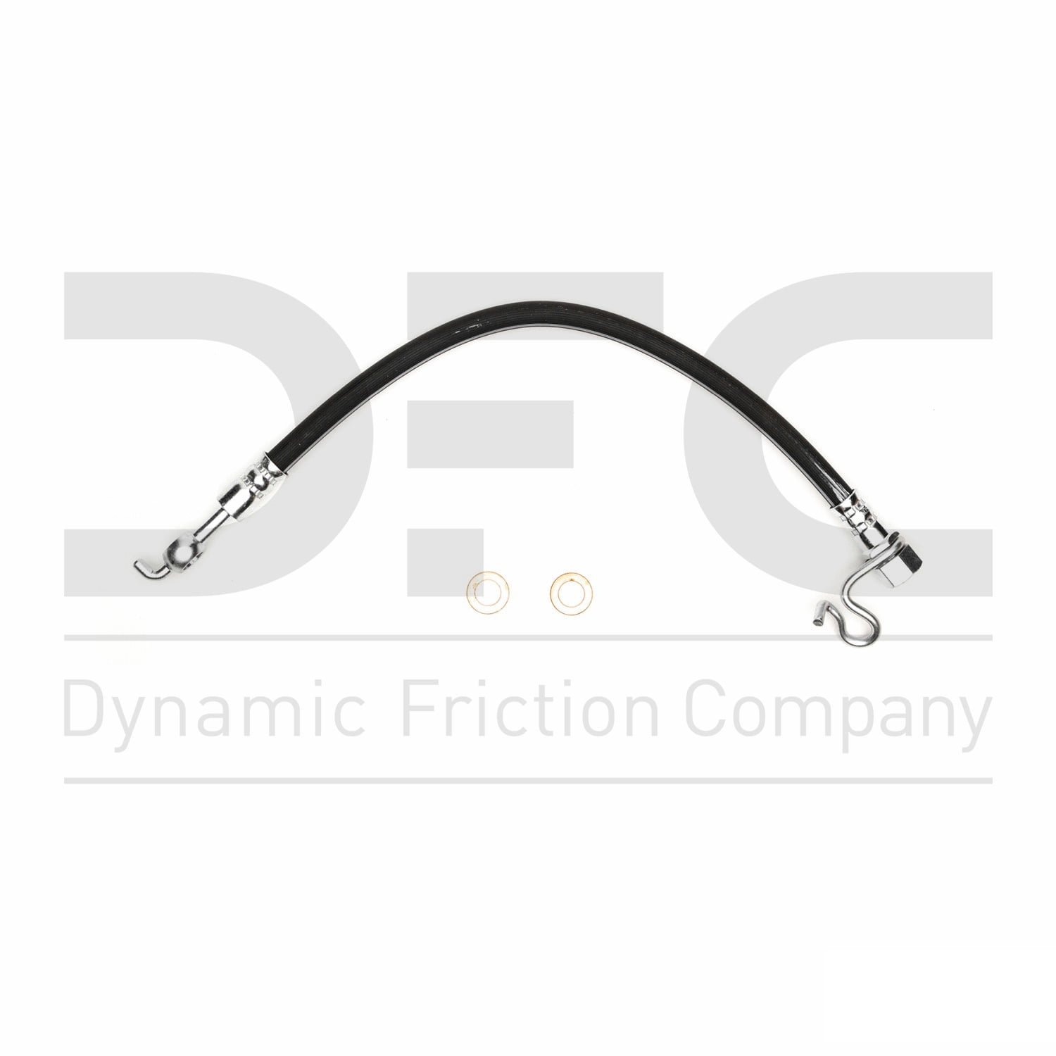 Rear Lower Left Dynamic Friction Company Brake Line Hose 350-54668 For 2012-2014 Ford F-150