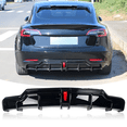 thumbnail image 1 of Rear Lower Lip Diffuser Protector Bumper Lip Spoile  LED Gloss Black For Tesla Model 3 2019-2023,, 1 of 11