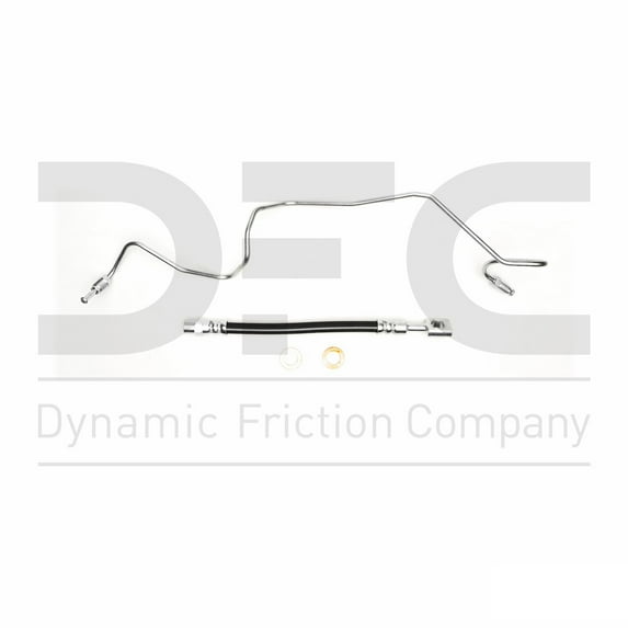 Rear Lower Right Dynamic Friction Company Brake Line Hose 350-74052