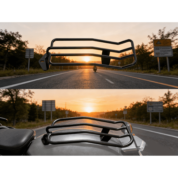 Rear Luggage Rack for CMX300 CMX500, Top Case Carrier Solo Seat Support Backrest Fender Rack for Honda Rebel 500 300