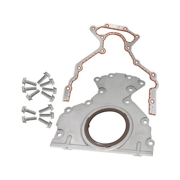 Rear Main Seal Cover - Compatible with 2004 - 2008 GMC W3500 Forward 6.0L V8 GAS 2005 2006 2007