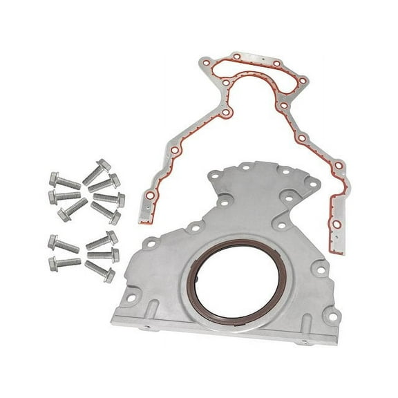 Rear Main Seal Cover - Compatible with 2004 - 2008 GMC W3500 Forward 6.0L V8 GAS 2005 2006 2007