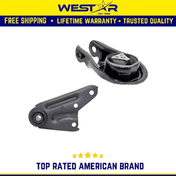 Rear Motor & Torque Strut Mount 2PCS Set Compatible for 2010-2013 Mazda 3 2.5L Replaces 9222 9632