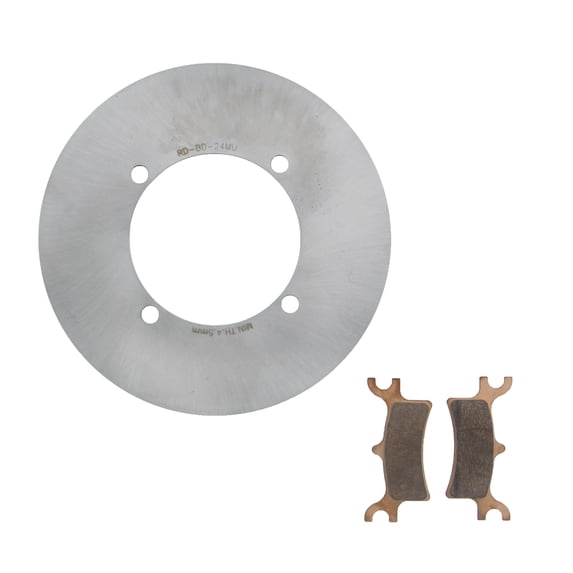 Rear MudRat Brake Rotor and Brake Pads fits 2007 Polaris Sportsman 450 4x4