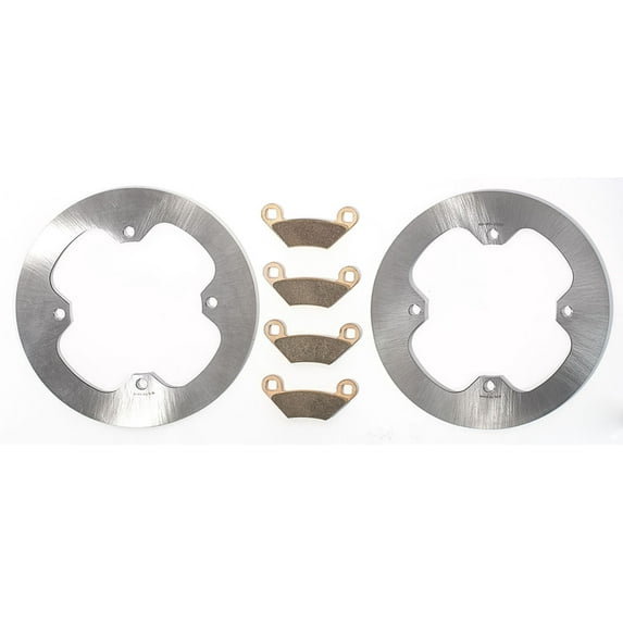 Rear MudRat Brake Rotors & Brake Pads 2016 2017 Polaris Sportsman SP 850 Touring
