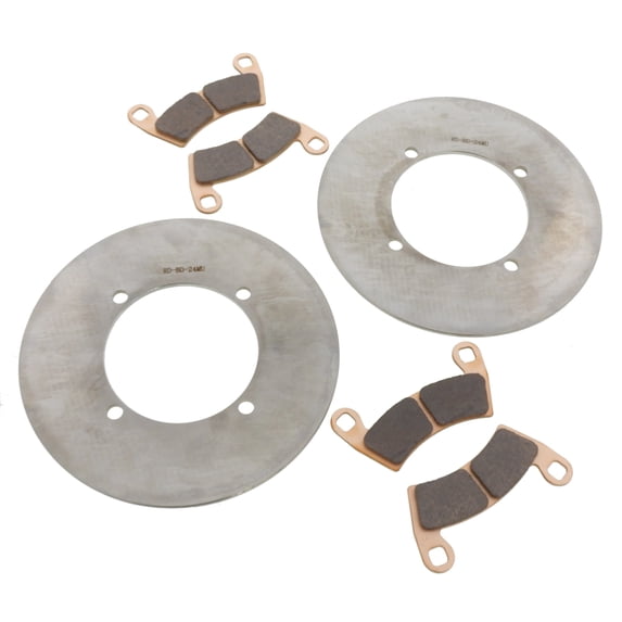 Rear MudRat Brake Rotors and Brake Pads 2015 Polaris Ranger Crew 570 Full Size