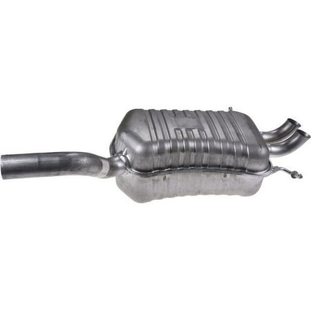 Rear Muffler (2-Piece Rear Section) - Compatible with 2001 - 2005 Mercedes Benz C320 3.2L V6 2002 2003 2004