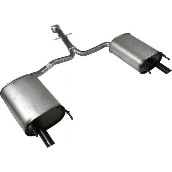 Rear Muffler Assembly - Direct Fit - Compatible with 2007 - 2011 GS350 3.5L V6 2GR-FSE 2008 2009 2010