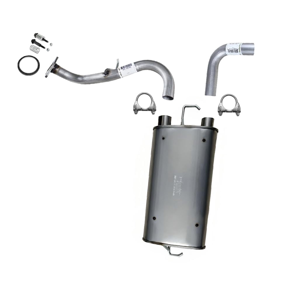Northeastern Exhaust Extension Pipe, Muffler & Tail Pipe Fits 2009-2013 Toyota Matrix 1.8L & 2009-2010 Pontiac Vibe 1.8L/2.4L - Direct Fit | Stainless Steel