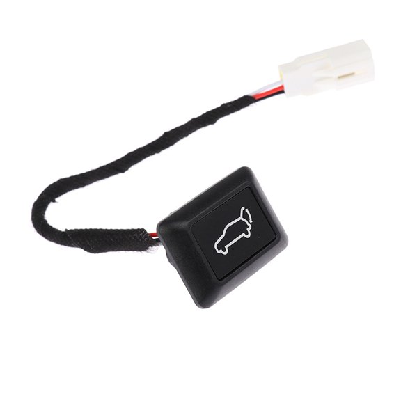 Rear Opening Release Button Assembly with Connector Cable, Car Trunk Control Part, 15 cm Electric Tailgate Opener Piece for Replacement Use