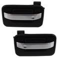 thumbnail image 1 of Rear Pair Exterior Door Handle Compatible with 2004-2014 Ford F-150 Chrome Lever With Primed Bezel Without Key Hole STX SVT Raptor XL XLT Xtr FX2 FX4 Harley-davidson Edition King Ranch, 1 of 6
