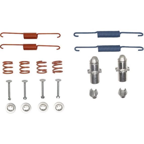 Rear Parking Brake Hardware Kit - Compatible with 2007 - 2016 GMC Acadia - Dynamic Friction
