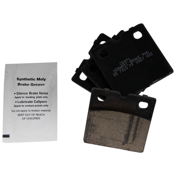 Rear Parking Brake Pad Set - Compatible with 2004 - 2005 Jaguar XJR