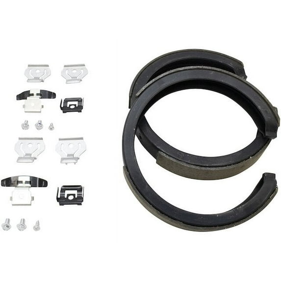 Rear Parking Brake Shoe Set - Compatible with 2007 - 2013 Chevy Avalanche 2008 2009 2010 2011 2012