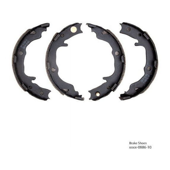 Rear Parking Brake Shoe Set - Compatible with 2007 - 2017 Jeep Patriot 2008 2009 2010 2011 2012 2013 2014 2015 2016