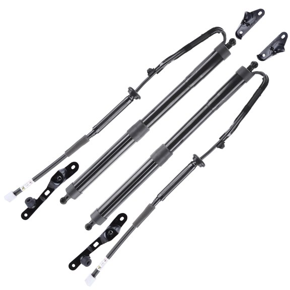 Rear Power Hatch Lift Support Strut - Pair of 2, Black Steel, Direct Replacement-Rear Tailgate Power Hatch Lift Support Strut