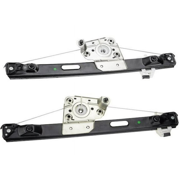 Rear Power Window Regulator Assembly 2 - Compatible with 2006 BMW 330i E90 Sedan