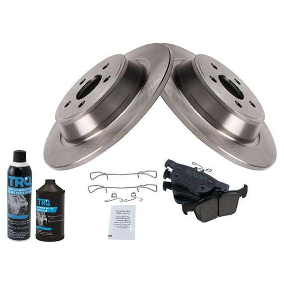 Rear Premium Ceramic Disc Brake Pad & Rotor Kit w/Chemicals for Ford Lincoln BKA27416 Fits select: 2015-2018 FORD EDGE, 2016-2018 LINCOLN MKX
