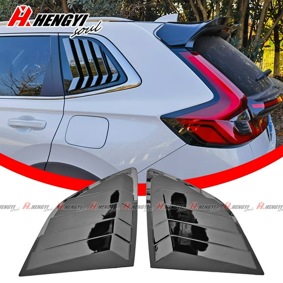 Rear Quarter Window Louver Side Vent Scoop Cover for Honda CR-V 2023+ New Generation, Car Side Window Louvers, 1 Pair, Gloss Black