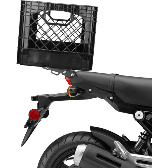 Rear Rack Clamp Plate Luggage Compatible with CRF250L 300 450 KLX250S KLX300 DRZ400S/SM and KLX400S Grom Navi XT250 Super73, Black