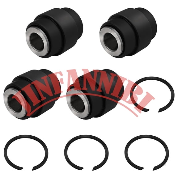 Rear Radial Knuckle Joint Kit with Retaining Rings 4-Pack Replaces OEM 706004843 for Can-Am Maverick X3 & X3 Max Turbo R RR (2017-2024) | Aftermarket Part