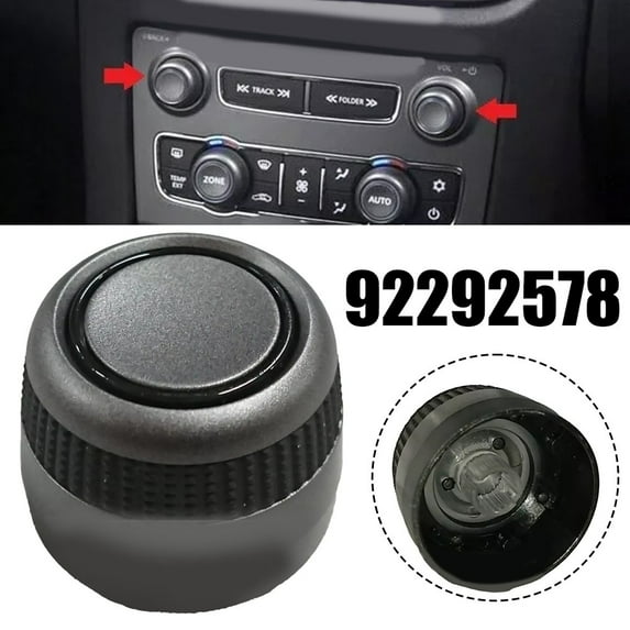 Rear Radio Audio Volume Control Knob Dial Tuner for Holden For Caprice For Commodore 2011-13 92292578 Radio Repair Kit Replacement Button