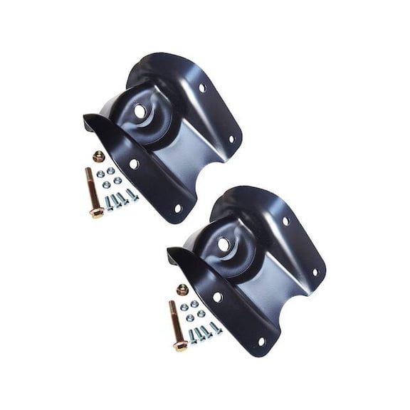 Rear Rearward Leaf Spring Hanger Set - Compatible with 1990 - 1997 Ford F Super Duty 1991 1992 1993 1994 1995 1996