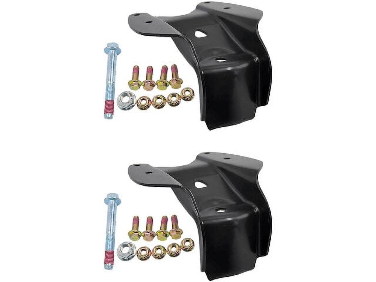 Rear Leaf Spring Hanger Shackle - Compatible With 1999-2015 Chevy Silverado 1500 (Rearward, Curved Center)