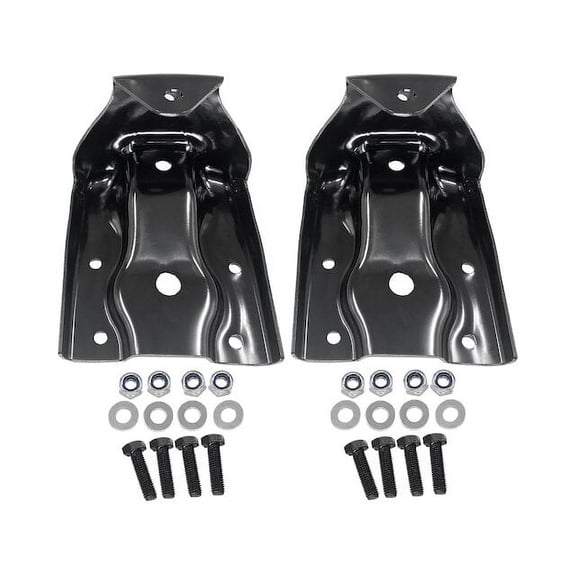 Rear Rearward Leaf Spring Hanger Set with Nuts and Bolts - 2 Piece - Compatible with 1999 - 2014 Chevy Silverado 1500 2000 2001 2002 2003 2004 2005 2006 2007 2008 2009 2010 2012 2013 2015
