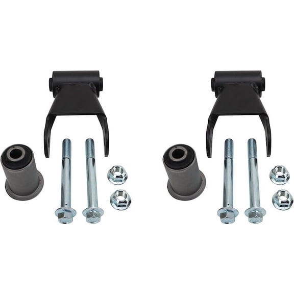 Rear Rearward Leaf Spring Shackle Set 2 Piece Set - Compatible with 2002 - 2008 Dodge Ram 1500 2003 2004 2005 2006 2007