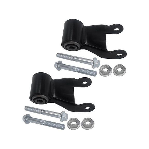 Rear Rearward Leaf Spring Shackle Set - Compatible with 1994 - 1998 Dodge Ram 2500 - Replacement