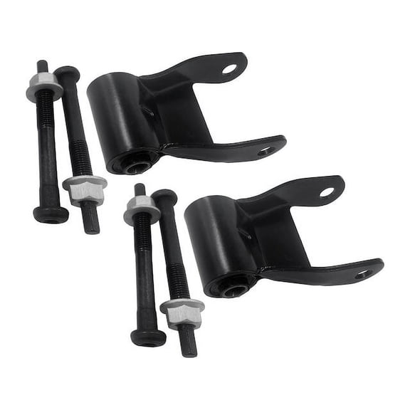 Rear Rearward Leaf Spring Shackle Set - Compatible with 1994 - 2002 Dodge Ram 2500 1995 1996 1997 1998 1999 2000 2001