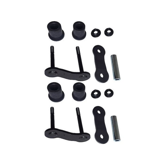 Rear Rearward Leaf Spring Shackle Set - Compatible with 2007 - 2019 Toyota Tundra 2008 2009 2010 2011 2012 2013 2014 2015 2016 2017 2018