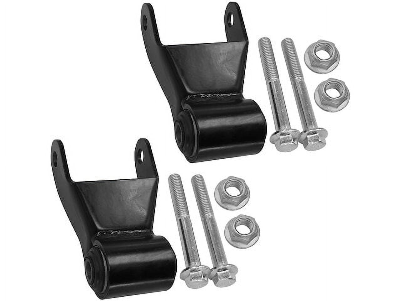 Rear Rearward Leaf Spring Shackle Set Compatible with 2007 Chevy Silverado 3500 Classic