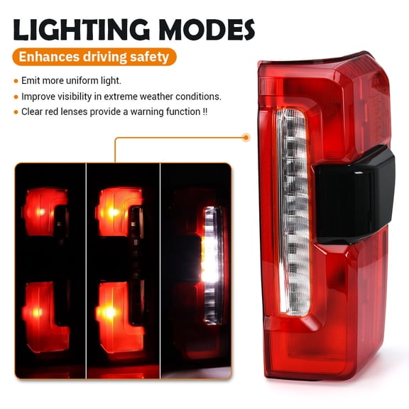 Rear Right Blind Spot Tail Light Assy For F-250 Super Duty XL 6.8L V8 2023-2024