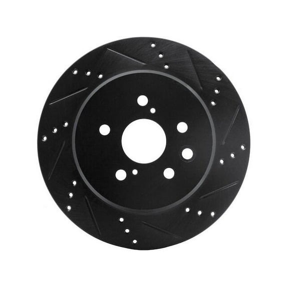 Rear Right Brake Rotor - Compatible with 2016 - 2020 Lexus IS300 - Dynamic Friction