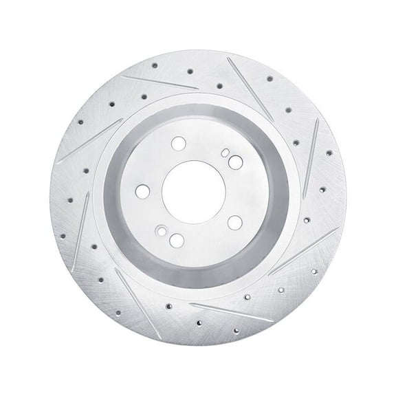 Rear Right Brake Rotor - Compatible with 2017 Mercedes-Benz Maybach S550 - Dynamic Friction
