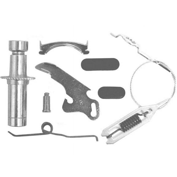 Rear Right Drum Brake Self Adjuster Repair Kit - Compatible with 1977 - 2002 Ford E-350 Econoline Club Wagon 1978 1979 1980 1981 1982 1983 1984 1985 1986 1987 1988 1989 1990 1991 1992 1993 1994