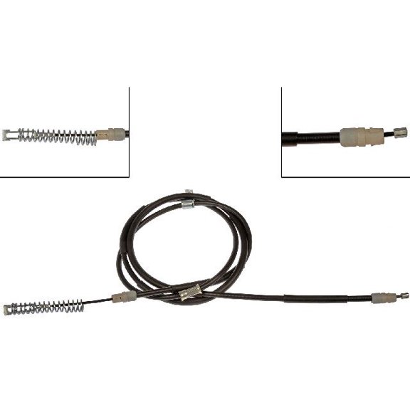 Rear Right Parking Brake Cable - Compatible with 2003 - 2004 Chevy Silverado 2500 HD Crew Cab Pickup