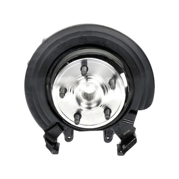 Rear Right Passenger Side Suspension Knuckle Kit - with Hub, Bearing, Backing Plate, Brake Shoes, and Hardware - Compatible with 2002 - 2005 Ford Explorer (From 03/04/2002) 2003 2004