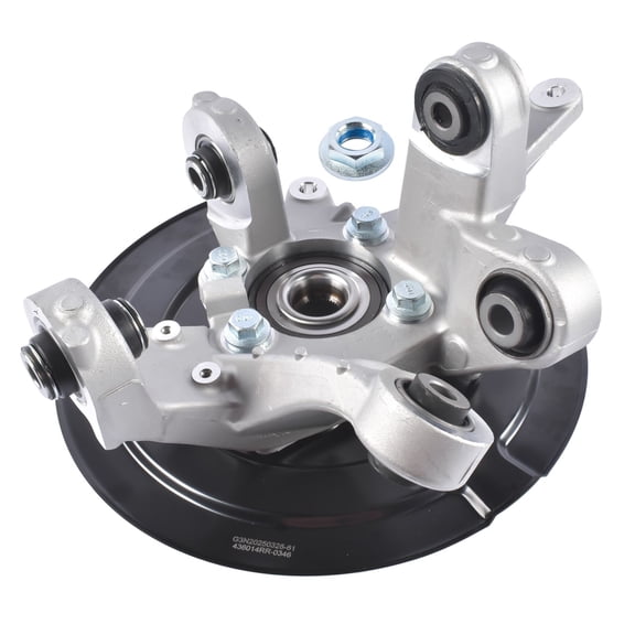 Rear Right Steering Knuckle & Wheel Bearing Hub Assembly for 2011-2019 Ford Explorer AWD, 686-278 OEM, Aluminum, Hub & Bearing Included, Passenger Side Replacement