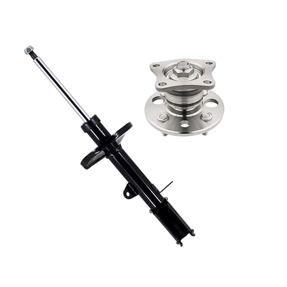 Rear Right Suspension Strut Assembly-Wheel Hub Bearing Assembly For 1993-2002 Toyota Corolla Non-ABS