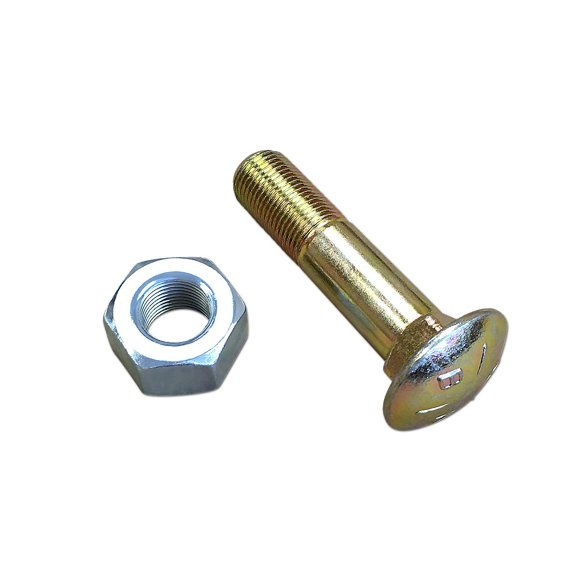 Rear Rim Bolt Assembly w/ Nut (For tractors w/ stamped steel center dishes) Fits International Ford John Deere Allis Chalmers Case Cockshutt Minneapolis Moline White Oliver Tractor 370938S36